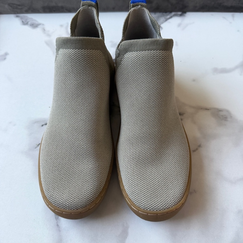 Rothy’s The Chelsea Canvas Ankle Boots in Sage Green Size 7 - Picture 3 of 6